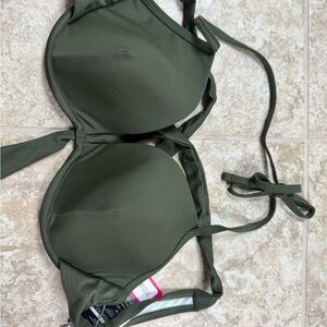 Olive Green Bikini Top
